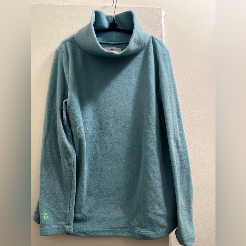 Dudley Stephens Greenpoint Turtleneck- Nantucket Fog Vello Fleece